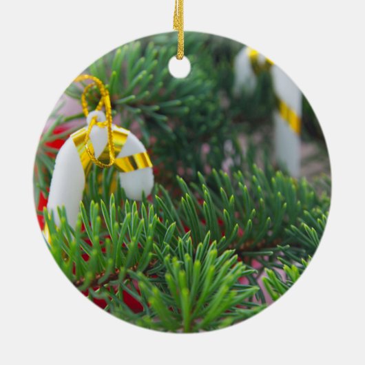 Happy New Year Keramik Ornament (Hinten)