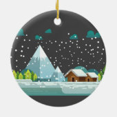 Happy New Year Keramik Ornament (Hinten)