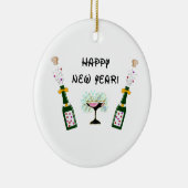 Happy New Year Keramikornament (Rechts)