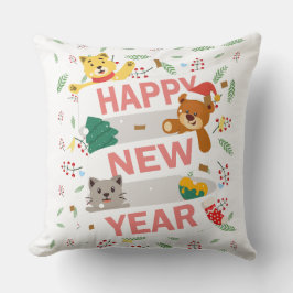 Happy new year kissen