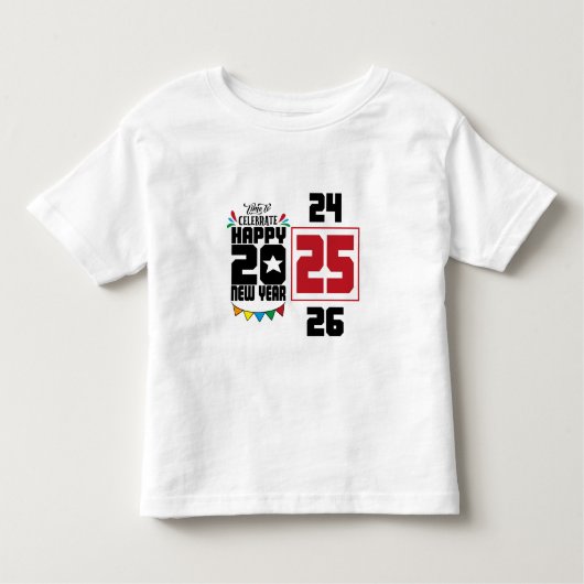 Happy New Year Kleinkind T-shirt (Vorderseite)