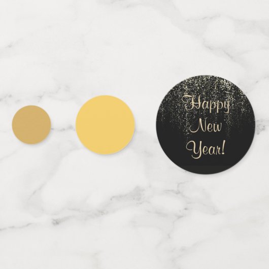 Happy New Year Konfetti (Rückseiten)