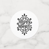 Happy New Year Konfetti (Klein Vorderseite)