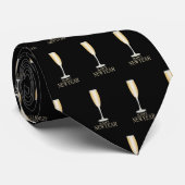 Happy New Year Krawatte (Gerollt)