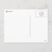 Happy New Year Lama Feiertagspostkarte (Rückseite)