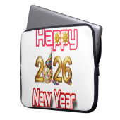 Happy New year  Laptopschutzhülle (Vorderseite Links)