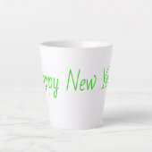 Happy New Year Latte Tasse (Vorderseite)