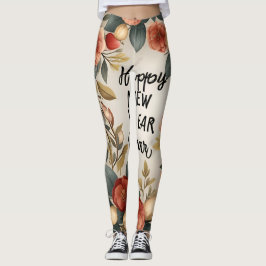 Happy New Year Leggings Design