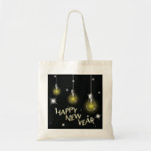Happy New Year Lightbulbs Tote Bag Tragetasche (Vorne)