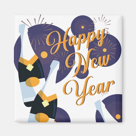 Happy New Year Magnet (Vorne)