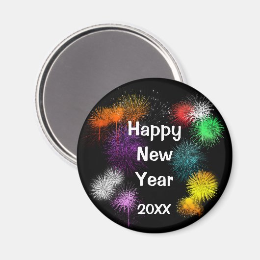 Happy New Year Magnet (Vorderseite/Rückseite)