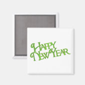 Happy New Year Magnet (Vorderseite/Rückseite)