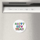 Happy New Year Magnet (In Situ (Geschirrspüler))