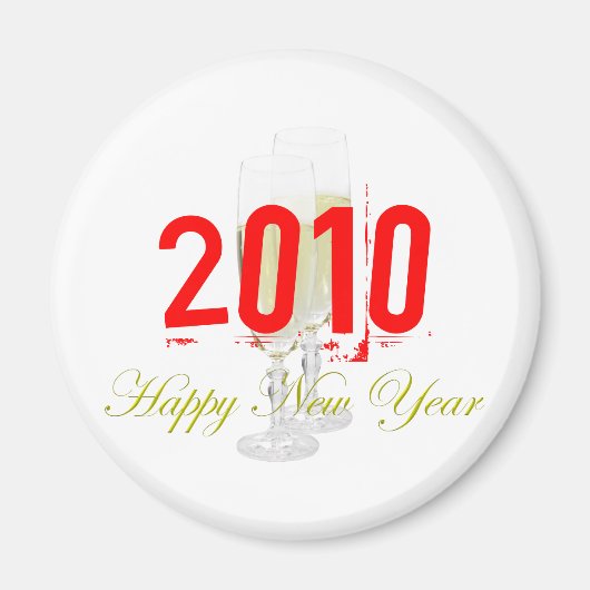 Happy New Year Magnet Template (Vorne)