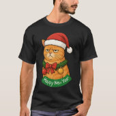 HAPPY NEW YEAR, MEOWY CHRISTMAS, MERRY XMAS T-Shirt (Vorderseite)
