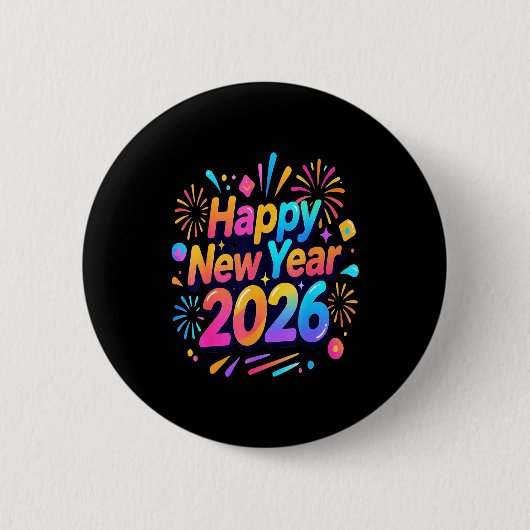 Happy New Year, Merry Christmas Button (Vorderseite)