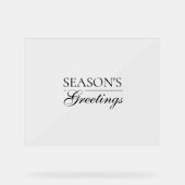 Happy New Year Merry Christmas Holiday Season Acrylschild (Vorderseite)