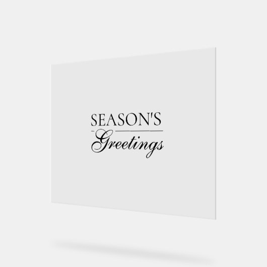 Happy New Year Merry Christmas Holiday Season Acrylschild (Winkel)