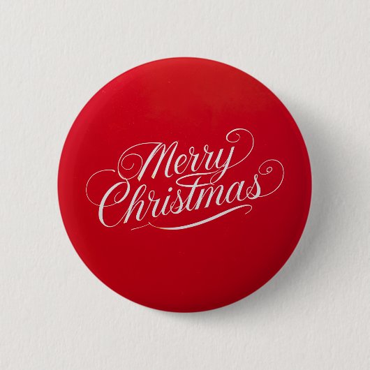 Happy New Year Merry Christmas Holiday Season Button (Vorderseite)