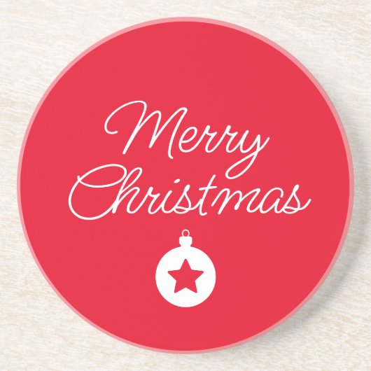 Happy New Year Merry Christmas Holiday Season Getränkeuntersetzer (Vorne)