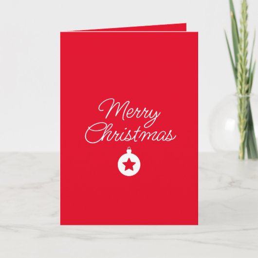 Happy New Year Merry Christmas Holiday Season Karte (Vorderseite)