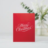 Happy New Year Merry Christmas Holiday Season Postkarte (Stehend Vorderseite)