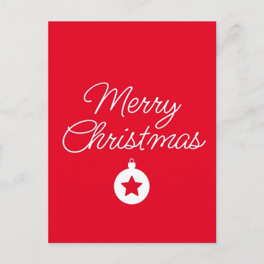 Happy New Year Merry Christmas Holiday Season Postkarte (Vorderseite)