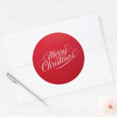Happy New Year Merry Christmas Holiday Season Runder Aufkleber (Umschlag)
