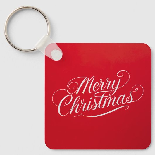 Happy New Year Merry Christmas Holiday Season Schlüsselanhänger (Vorderseite)