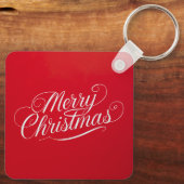 Happy New Year Merry Christmas Holiday Season Schlüsselanhänger (Rückseite)