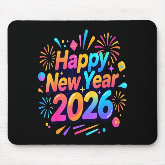 Happy New Year, Merry Christmas Mousepad (Vorne)