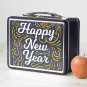 Happy New Year Metall Brotdose (Beispiel)
