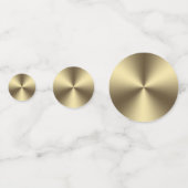 Happy New Year Metallic Gold/Black ID533 Konfetti (Rückseiten)