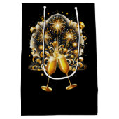 Happy New Year Mittlere Geschenktüte (Rückseite)