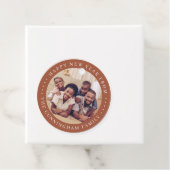 Happy New Year Modern Simple Chic Family Foto Geschenkanhänger (Beispiel)