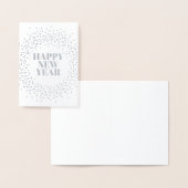 Happy New Year Modern Sparkler Folienkarte (Anzeige)