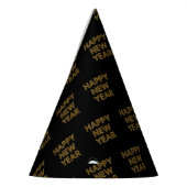 Happy New Year Modern Typografy Partyhütchen (Links)