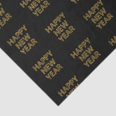 Happy New Year Modern Typografy Seidenpapier (Ausschnitt)