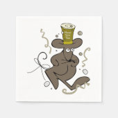 Happy New Year Mouse Paper Napkins Serviette (Vorderseite)