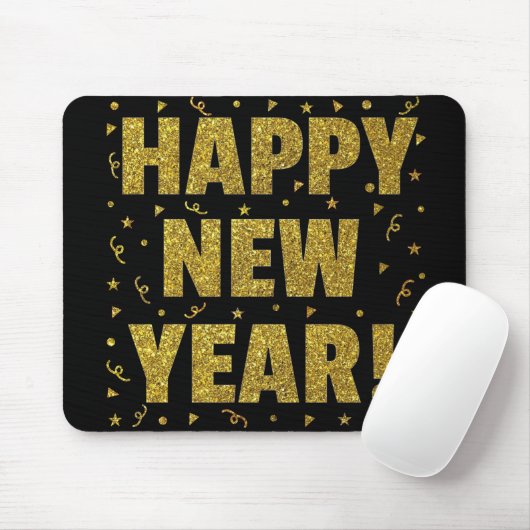Happy New Year Mousepad (Mit Mouse)