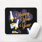 Happy New Year Mousepad (Mit Mouse)
