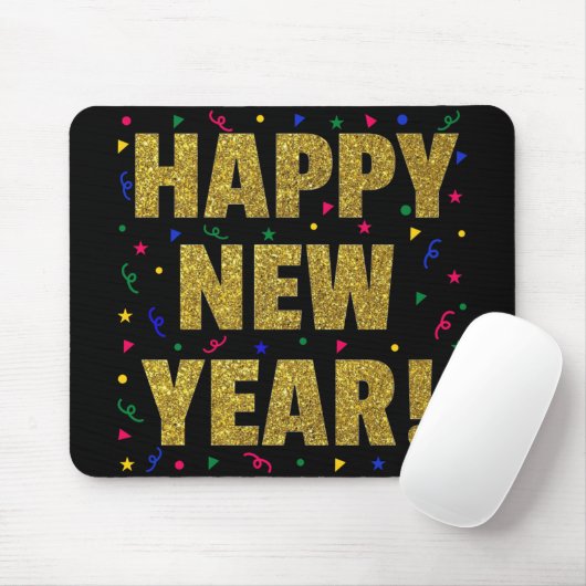 Happy New Year Mousepad (Mit Mouse)