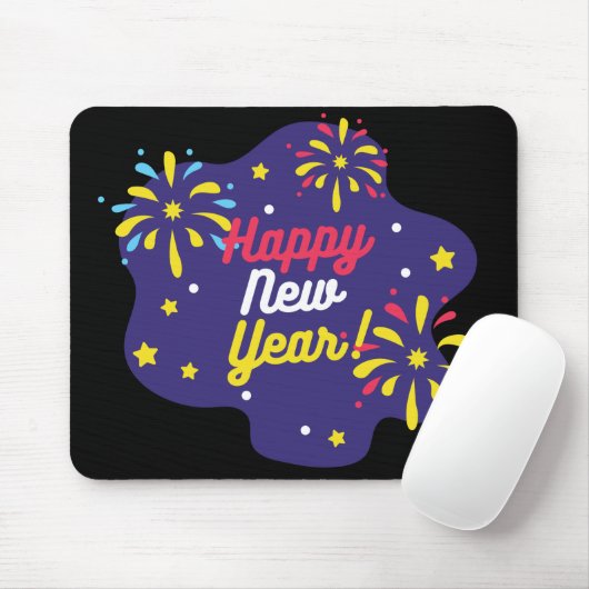 Happy New Year Mousepad (Mit Mouse)