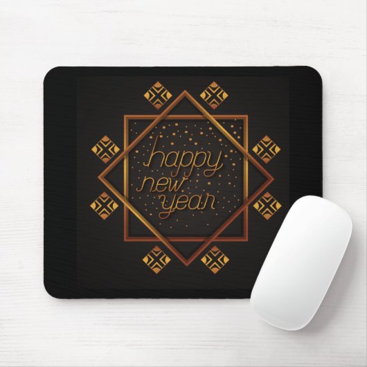 Happy New Year Mousepad (Mit Mouse)