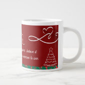Happy New Year Mug – Premium Celebration Design Jumbo-Tasse (Rechts)
