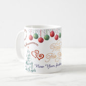 Happy New Year Mug – Premium Celebration design Kaffeetasse (Vorderseite Links)