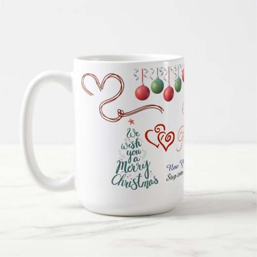 Happy New Year Mug – Premium Celebration design Kaffeetasse (Links)