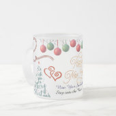 Happy New Year Mug – Premium Celebration design Mattglastasse (Vorderseite Links)