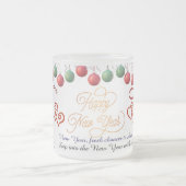 Happy New Year Mug – Premium Celebration design Mattglastasse (Mittel)