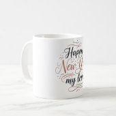 Happy New Year My Love Coffee Mug Kaffeetasse (Vorderseite Links)